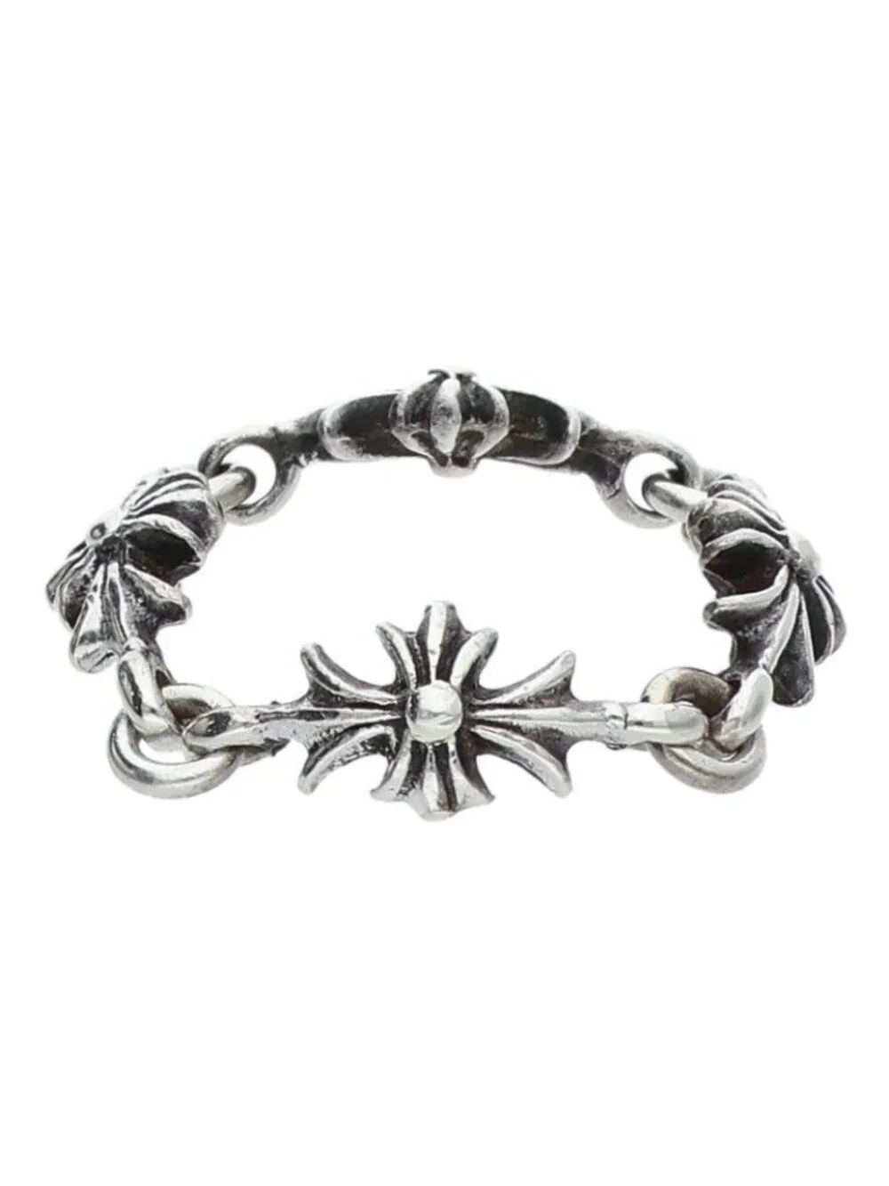 Chrome Hearts Ring Tny CH Pls Tiny Ech Plus Silver